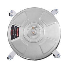 Stainless Steel Round Surface Cleaner with 2 Nozzles, 5000 PSI Power