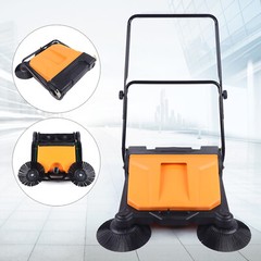 26″ Large Area Floor Push Sweeper Commercial Industrial Floor Clean Tool Outdoor