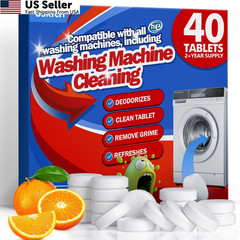 USKICH 40 Pack Washing Machine Cleaner Tablets,Deep 1 Count (Pack of 40)