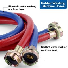 6FT Washer Water Line/Rubber Washing Machine Hoses 6FT,Universal Washing Mach…