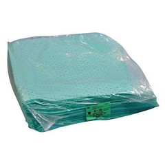 Spilfyter G-78 Sorbent Pad, 62 Gal, 16 In X 36 In, Universal, Green,