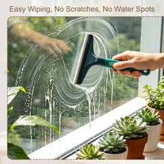 Squeegee Replacement Rubber, 2Pcs Household Silicone Squeegee Refill,Blue