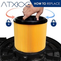 ATXKXE VCFS Replacement Filter for Vacmaster Standard Cartidge 2 pack, 2pack