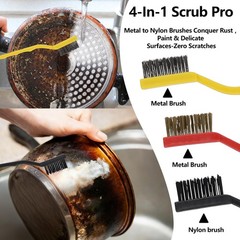 Window Cleaner Set, 17Pcs Door Tracks Groove Crevice Cleaning Colors