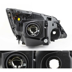 Headlight Left Right Clear Lens Black Housing for Honda CR-V 2007-2011 2pcs