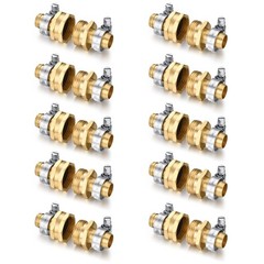 Garden Solid brass Hose Repair Connector with 5/8″-10 Set, Set