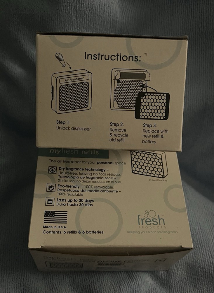 Fresh Products MYF-F-0061036M-89 myfresh Refill Alpine Forest 2 Boxes 12 Total