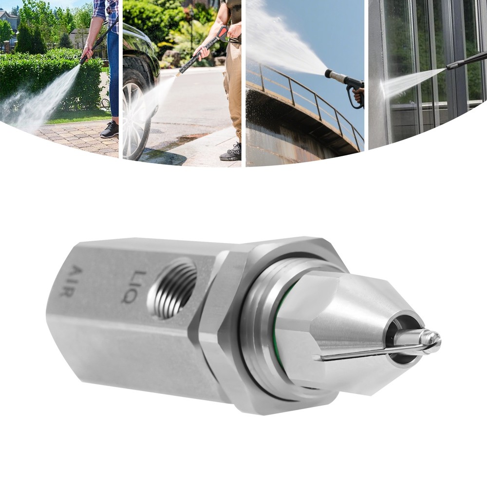 Pneumatic Spray Nozzle Dry Fog Mist 14-16 Micron Stainless Steel 1/4″ Industrial
