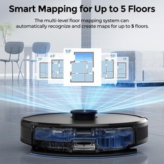 Kilgone Robot Vacuum And Mop Self-Emptying 6000Pa No-Tangle Suction Lidar