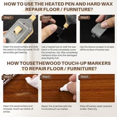 Vinyl Hardwood Floor Repair Kit – 12 Colors Laminate Wax B-6
