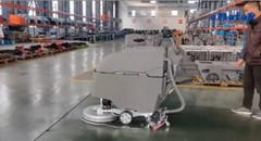 Auto SelfPropelled Walk Behind Floor Scrubber Dryer33″Squeegee21″ Brush 14.5Gal
