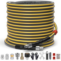 TUTULUCK Sewer Jetter Kit for Pressure 12.99 inches x 7.48 inches, 100FT