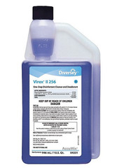 Diversey Virex II 256 Disinfectant 384 Gallons Yield Mint 32oz 6/Case