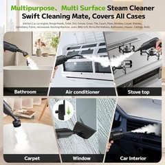Primiorix Pressurized Handheld Steam Cleaner 2500W 54Oz Large-Capacity Steamer