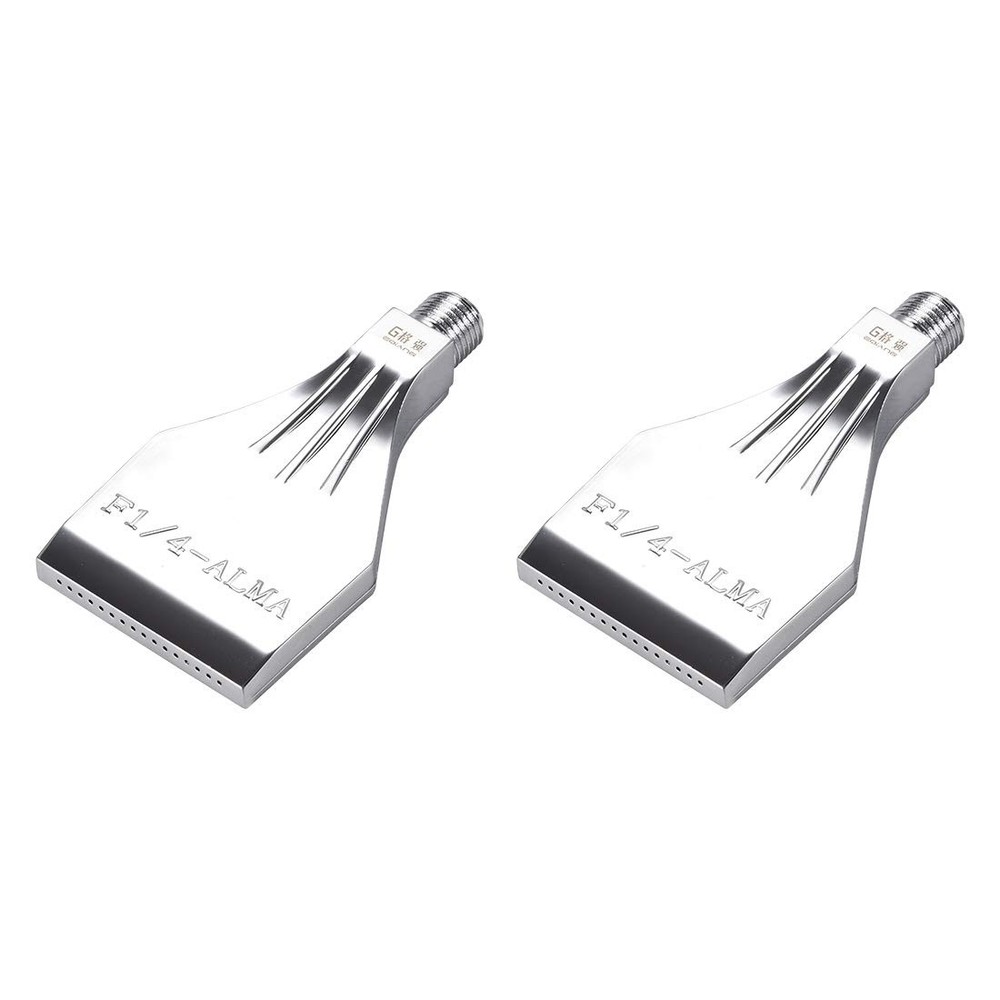 uxcell Flat Nozzle G1/4 Male 88 x 48 x 14mm / 3.46 x 1.89 x 0.55″ (L*D)
