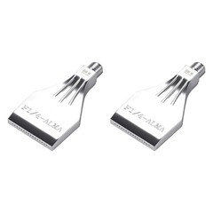 uxcell Flat Nozzle G1/4 Male 88 x 48 x 14mm / 3.46 x 1.89 x 0.55″ (L*D)