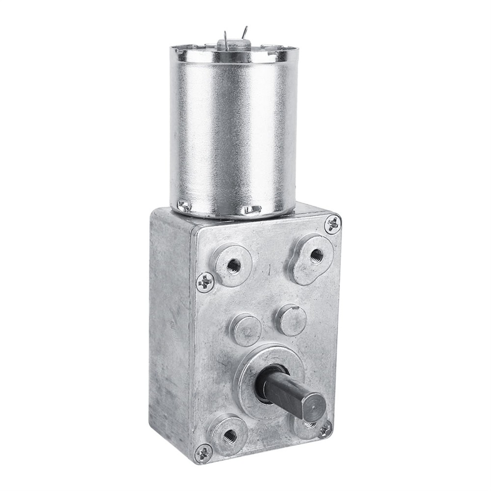 Kodrily DC Motor 12V, 100RPM Reversible Worm Geared Metal Gear Motor,…