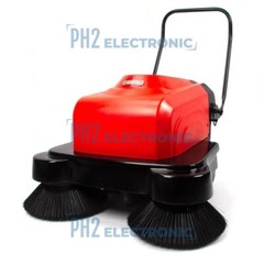 SANITMAX SM1050A 41″ Battery Powered Walk-behind Floor Sweeper, Triple Brushes