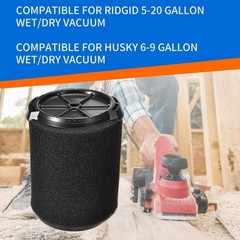 Vac Filter accessories Compatible For Ridgid 5-20 Gallon Wet/Dry Vacuum