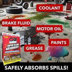 Rapid Clean Absorbent for Oil Spills, Automotive Spills, Paint Spills, Food S…