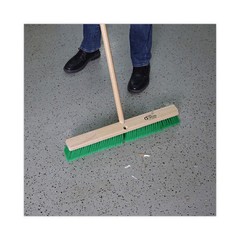 Boardwalk 20724 3″ Flagged Recycled PET Plastic Bristle 24″ Floor Broom Head New