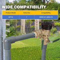 E-cowlboy Replacement for Watts 0887718 Backflow Convert Kit 1″ black