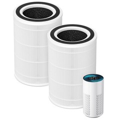 2 Pack HAP604 HEPA Air Filter Compatible with ECOSELF HAP604 Air Purifiers fo…