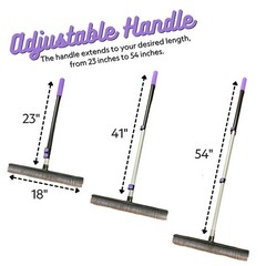 A-To-Z Supply Room Groom Carpet Rake Set Original And Pet Telescoping 54