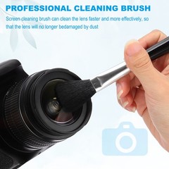 Camera Dusting Brush, Multifunction Cleaning Brush Lens Cleaning Pen,3 Pcs Black