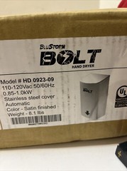 BluStorm Bolt HD0923-09 ADA High Speed Hand Dryer 110/120V, Stainless Steel