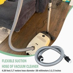 Canister Vacuum Hose for Miele Cleaner Classic C1 5.25 feet, Gray