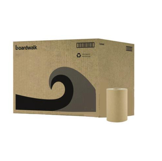 Boardwalk 6252 Hardwound Paper Towels Natural 1-Ply 8″ x 350 ft 12 Rolls/Carton