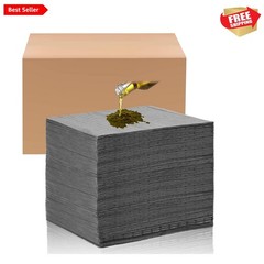200 Pcs Heavy-Duty Oil Absorbent Pads – Perfect for Garage, Basement and More
