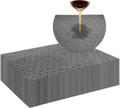 30 PCS Oil Absorbent Pads, 13″ x 10″ Weight Dimpled Pad Polypropylene Mat for Oi