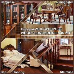 Hupeyna Wood Furniture Repair Kit, 21 Pcs Touch Up Putty, 12 Color