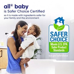 all Baby,Gentle for Baby,Liquid Laundry 75 Fl Oz (Pack of 2), Clear