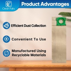 CF Clean Fairy 20pack Vacuum Filter Bags Compatible with Windsor Sensor Brown