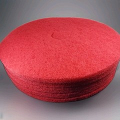Powr-Flite Floor Pads, 20″ Diameter, Red, 5/Carton Free Shipping