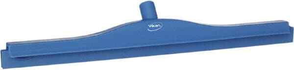 Vikan 77143 Blue 24″ Rubber Blade Floor Squeegee without Handle