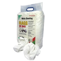 White Sheeting Cleaning Rags – 5 lbs. Bag Multipurpose Cleaning Cloths