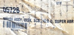 TENNANT BRUSH ASSY DISK SCB 16.0 D SUPER ABR 05726