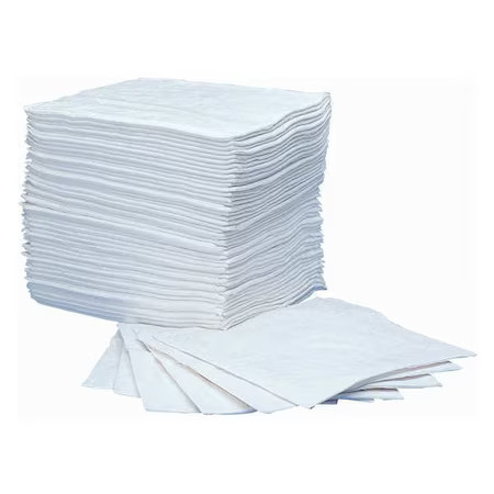 Oil-Dri-Sorbent Pad, 12 gal, 15 in x 19 in, Oil, White, Polypropylene|25374