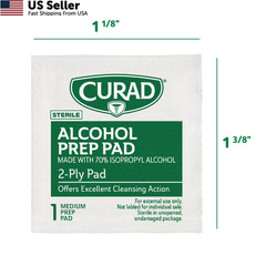 Curad, Alcohol Prep Pads, Medium 100 Count (Pack of 4), Original Version