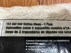 RUBBERMAID #24 Cut-End Cotton Mops Pack Of 3 Made In USA NEW In Package