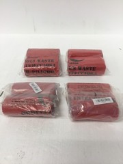 100 NEW Red Biohazard Waste Bags 10 Gallon Labeled, Medical Grade FREE SHIPPING