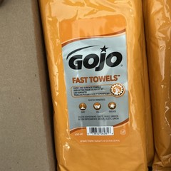 GOJO 628506 2-Ply FAST TOWELS Hand Cleaning Towels – Citrus, BL (6 PK/CT) New