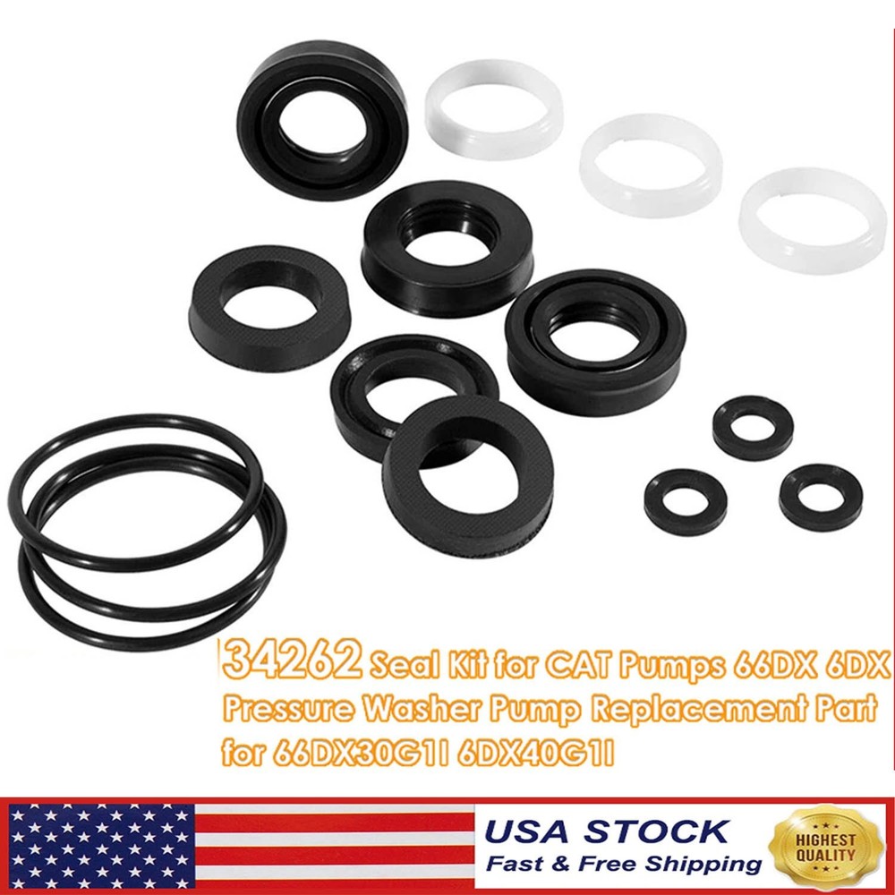 34262 Seal Rebuild Kit For Cat Pump 66DX 6DX Pressure Washer Pump Model 6DX35G1I
