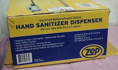 Zep TFHSU-1- 2500PL Touch-Free Motion Hand Dispenser 84.54-oz with Stand. 46M