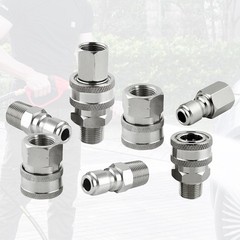 Raincovo Pressure Washer Quick Connect 3/8 Inch, 3/8” Connect, Silver