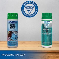 Nikwax Wool Wash, 300ml, Deodorize wool items, wool layers, safely cleans merino